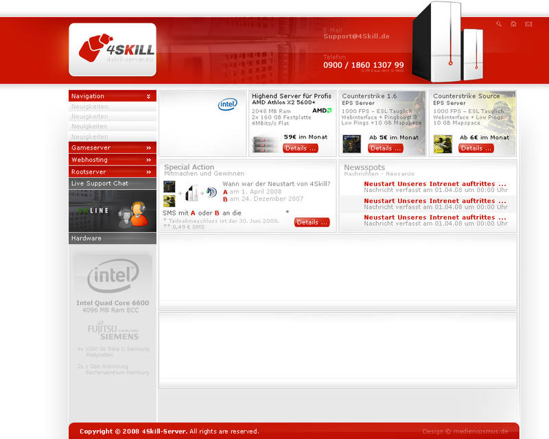 4Skill Webhosting 2009